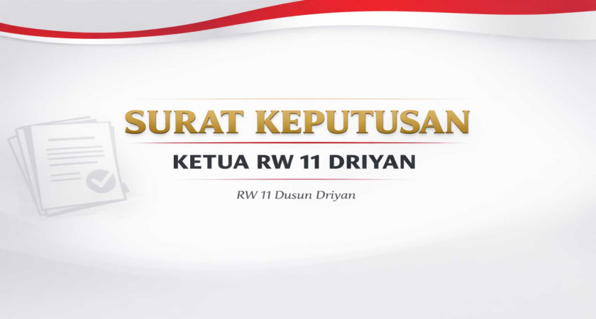 Notulen Rapat RW 11 Dusun Driyan (30/01/2026)